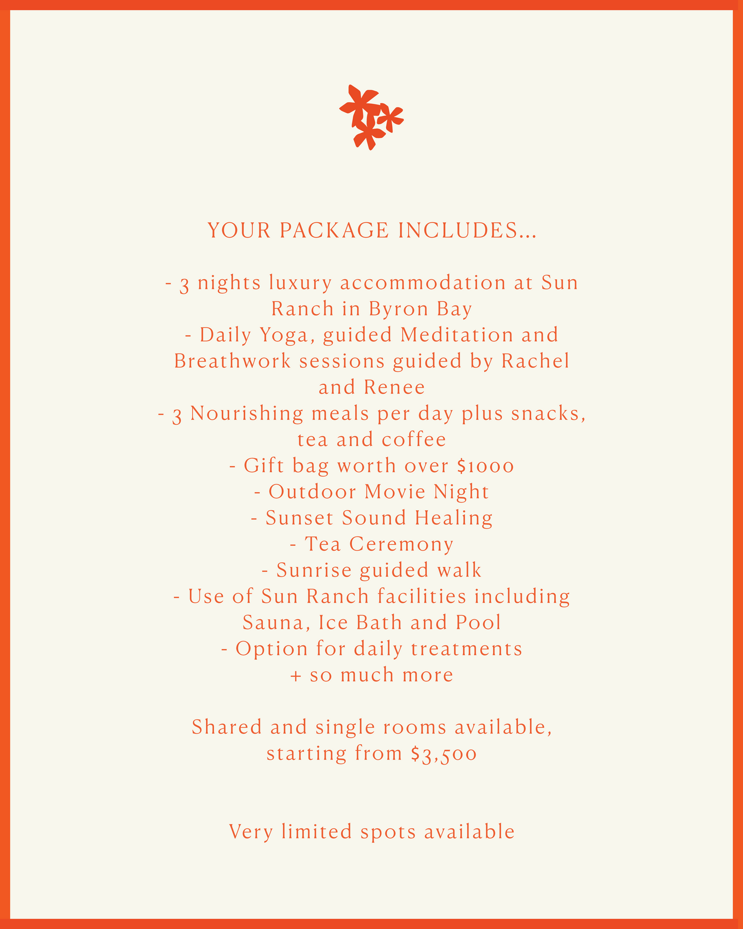 Bless x Rachel Hunter and Renee Stewert Retreat - February 2025